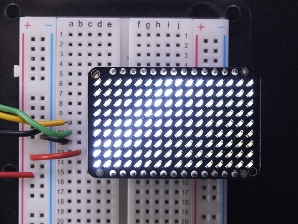 LED Charlieplexed Matrix - 9x16 LEDs - Cool White [ada-2974]
