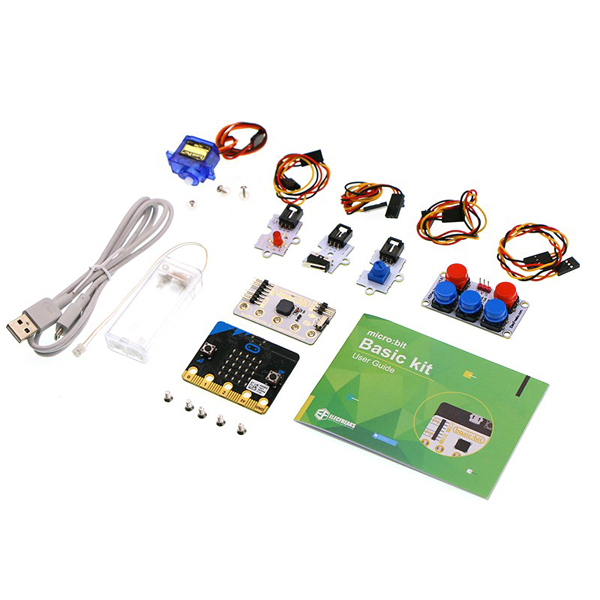 디바이스마트,오픈소스/코딩교육 > Micro:Bit > 마이크로비트 교육용키트,ELECFREAKS,마이크로비트 베이직 키트 micro:bit basic kit [EF08194],MicroBit 프로젝트 구성을 초보자와 학생을 위해 쉽게 이해할수 있게 도움을 주는 구성으로 되어 있는 키트