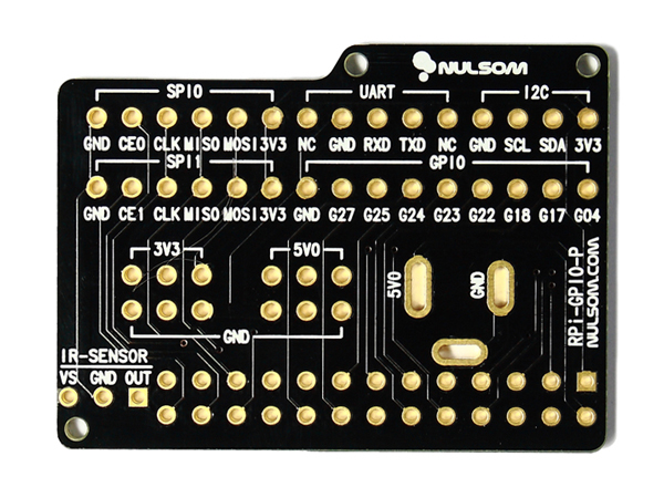 디바이스마트,오픈소스/코딩교육 > 라즈베리파이 > 라즈베리파이 확장보드/HAT,NulSom Inc.,NS-GPIO-04  (라즈베리파이 GPIO 모듈 +형),라즈베리파이(Raspberry Pi)의 GPIO 핀을 확장해주는 컨넥터 보드