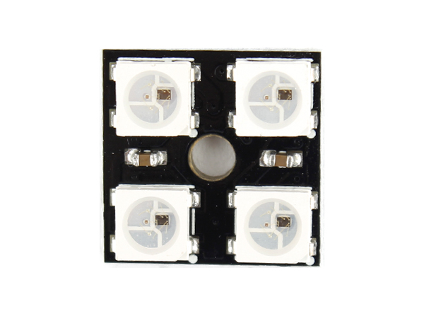 4 x WS2812B 5050 RGB LED 모듈 SQUARE-Black [SZH-LD089]