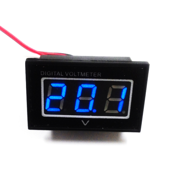 볼트미터 전압표시기 매립형 방수 블루 [SZH-VMT025]