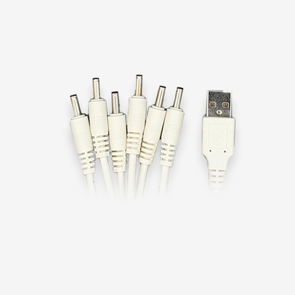 USB 아답터DC전원 분배기6채널 외경 3.5[1.2M][화이트][MO-CB-026]