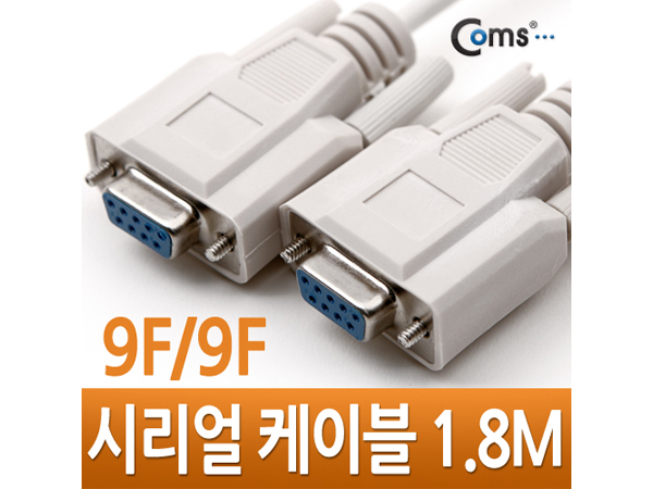 디바이스마트,케이블/전선 > PC/네트워크/통신 케이블 > 시리얼(Serial) 케이블,Coms,시리얼 케이블 (9F-9F) 1.8M [C0264],시리얼 연장 케이블 / 1.8M / 9Pin / 5Core / FF
