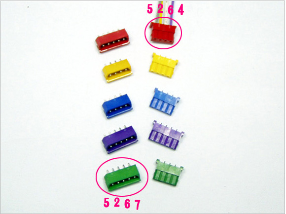 디바이스마트,커넥터/PCB > 직사각형 커넥터 > 몰렉스 커넥터 > 5267,MOLEX,5267-05 (색상옵션),몰렉스 커넥터 / 5264 커넥터에 사용 / 5pin / 색 옵션( 빨강, 노랑, 파랑, 보라, 초록) / 2.5mm 피치