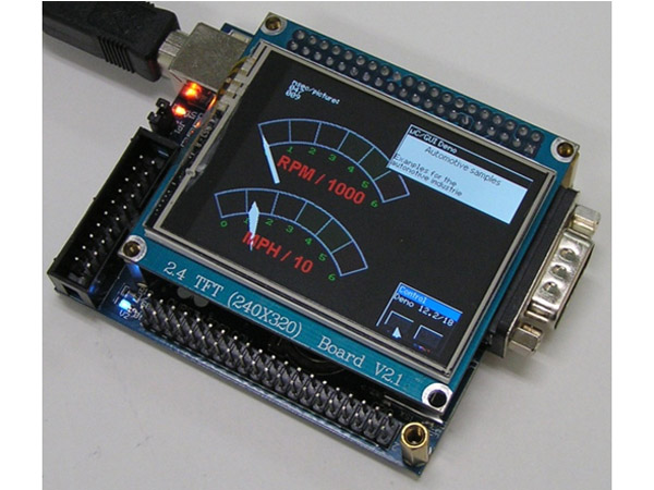 디바이스마트,MCU보드/전자키트 > 프로세서/개발보드 > ARM > Cortex-M3,한진데이타,STM32 + 2.4인치 TFT-LCD,STM32 + 2.4 TFTLCD 보드는 고성능 ST-ARM 계열인 STM32F103VET6 CPU를 탑재하고 Micro SD 카드리더, RTC 리듐 백업배터리, RS232C-1포트 2.4인치 칼라터치TFTLCD등을 탑재하고 있습니다. 외부I/O로는 표준 20핀 JTAG포트와 GPIO포트가 외부기기와 연결 가능토록 핀헤더로 되어있습니다