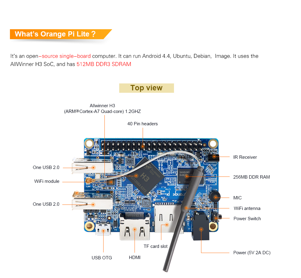 Схема orange pi lite