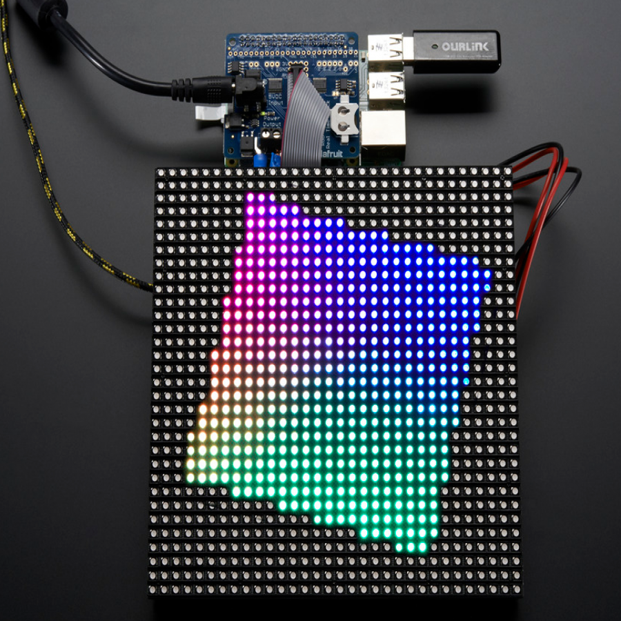 Adafruit RGB Matrix HAT + RTC for Raspberry Pi - Mini Kit [ada-2345]