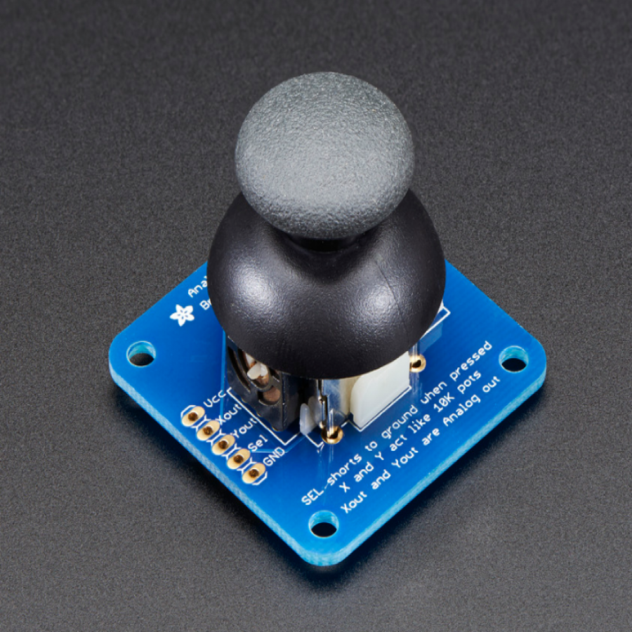 Analog 2-axis Thumb Joystick with Select Button + Breakout Board [ada-512]