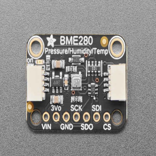 디바이스마트,MCU보드/전자키트 > 센서모듈 > 기압/무게/로드셀/Flex > 대기압/수압센서,Adafruit,Adafruit BME280 I2C or SPI Temperature Humidity Pressure Sensor [ada-2652],Bosch BME280 temperature, barometric pressure and humidity sensor / I2C and SPI / 오차범위 : 습도 ±3%, 기압 ±1 hPa, 온도 ±1.0°C (및 고도 ±1 meter 활용 가능) / BMP085, BMP180, BMP183의 업그레이드 버전 / 3V or 5V logic