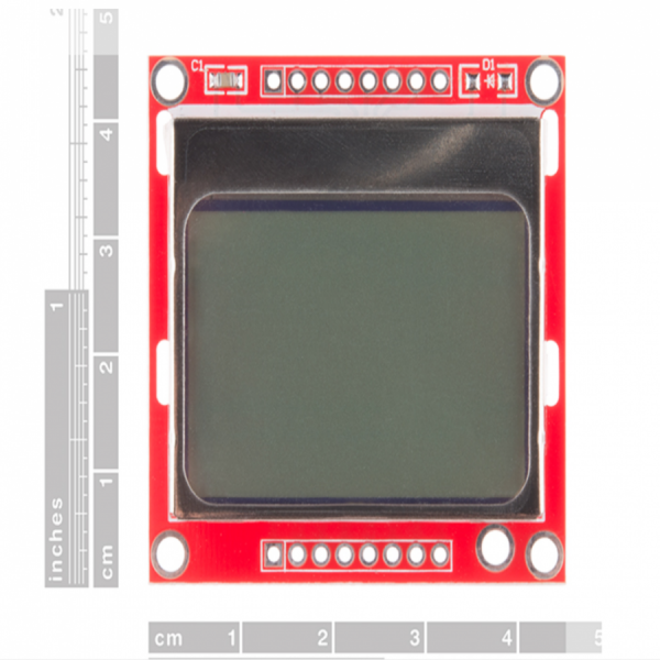 디바이스마트,LED/LCD > LCD 캐릭터/그래픽 > 캐릭터 LCD,SparkFun,Graphic LCD 84x48 - Nokia 5110 [LCD-10168],PCD8544 컨트롤러를 사용하여 48열/84행의 그래픽 디스플레이를 동작시킬 수 있습니다.