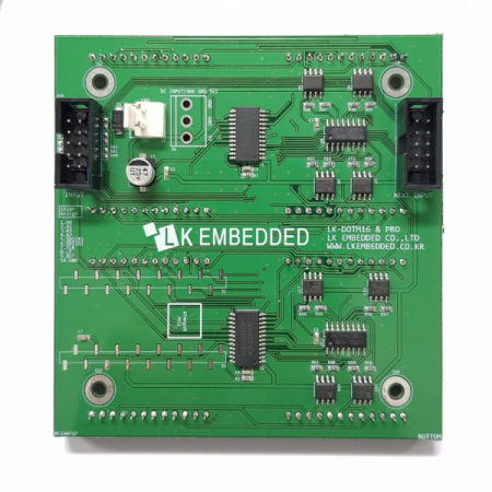 디바이스마트,MCU보드/전자키트 > 디스플레이 > 도트매트릭스,LK EMBEDDED,아두이노 16X16 도트매트릭스 RGY 고휘도 LED모듈 LE1,다이내믹 디스플레이 구동 방식을 이용하여 고휘도 실외용 LED 전광판 제품 개발 시 유용하게 사용되는 제품