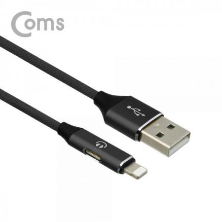 디바이스마트,컴퓨터/모바일/가전 > 스마트폰/스마트기기 > 케이블/젠더 > 애플 전용 케이블,Coms,듀얼 8핀 케이블 / 고속충전(USB 3.0A)+음악감상(AUX) / 1M Black[ID529],고속충전(USB 3.0A)+음악감상(AUX) / 1M/ Black