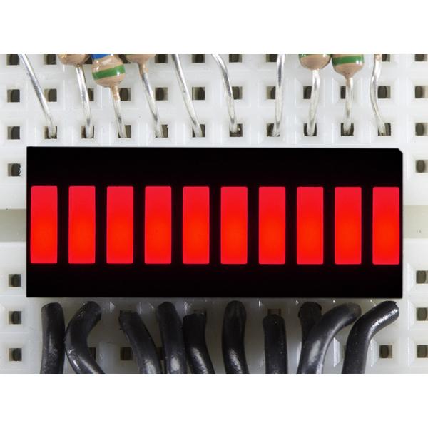 10 Segment Light Bar Graph LED Display - Red [ada-1921]