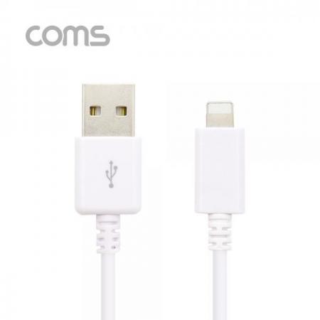 디바이스마트,컴퓨터/모바일/가전 > Apple > Accessories > 애플 전용 케이블,Coms,iOS 8핀 (8Pin) 케이블 1.5M / White / 정리홀더 / 충전 / 데이터 전송 [IB350],Coms iOS 8핀 (8Pin) 케이블 1.5M / White / 정리홀더 / 충전 / 데이터 전송