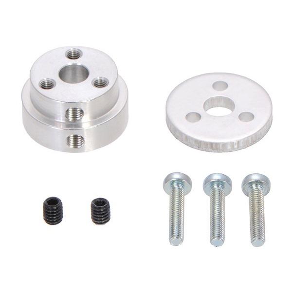 Pololu Aluminum Scooter Wheel Adapter for 1/4″ Shaft #2675