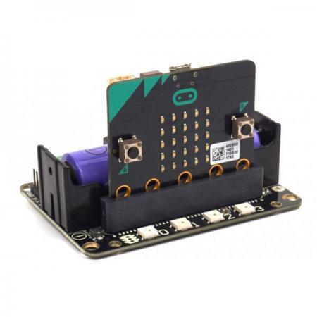 디바이스마트,오픈소스/코딩교육 > Micro:Bit > 마이크로비트 확장/변환보드,Seeed,RobotBit - Robot Expansion Board for Micro:bit [105990110],마이크로비트 호환 / 로봇:비트 확장보드 / DC 모터, 스텝 모터, 서보를 동작할 수 있음 / 부저, RGB LED 픽셀이 장착되어 있음 / USB 입력 전압 : 5V / 18650 배터리 전압 : 3.7V / I2C 인터페이스