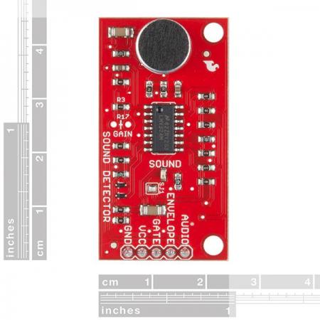 디바이스마트,MCU보드/전자키트 > 센서모듈 > 소리/음성센서,SparkFun,SparkFun Sound Detector (with Headers) [SEN-14262],소리를 감지하여 소리의 유무와, 소리의 크기를 데이터화 하는 모듈입니다. ※ Pin Header 부착 된 버전입니다