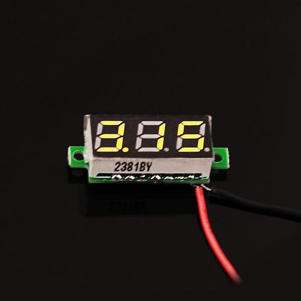 0.28 Inch LED digital DC voltmeter - Yellow [114990165]