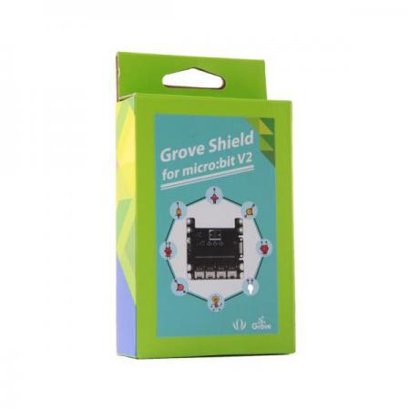 디바이스마트,오픈소스/코딩교육 > Micro:Bit > 마이크로비트 확장/변환보드,Seeed,Grove Shield for micro:bit v2.0 [103100063],micro : bit 용 grove shield / 보드에 4 grove 커넥터가 있음 / 악어 클립 및 4mm 바나나 플러그용 엣지 커넥터