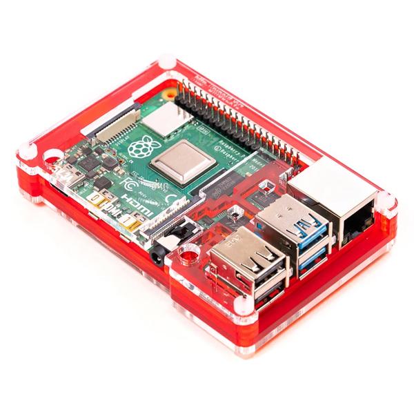 Pibow Coupe 4 (Raspberry Pi 4 only) Red [PIM464]