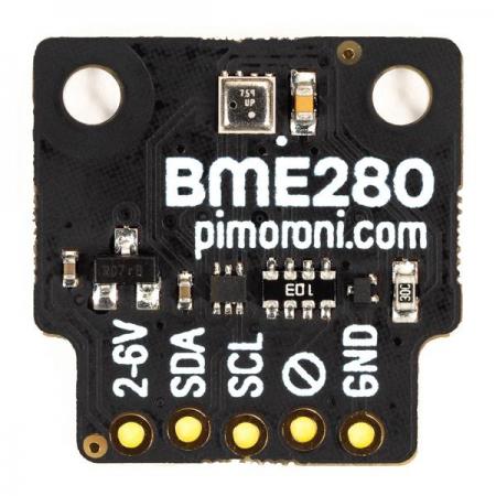 디바이스마트,MCU보드/전자키트 > 센서모듈 > 온도/습도 > 온습도겸용,Pimoroni,BME280 Breakout - Temperature, Pressure, Humidity Sensor [PIM472],Raspberry Pi 및 Arduino 호환 / BME280 온도, 압력, 습도 센서 / 전압 : 3.3V , 5V / I2C 인터페이스