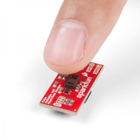 디바이스마트,MCU보드/전자키트 > 센서모듈 > 근전도/심박/바이오 > 근전도/심박센서,SparkFun,SparkFun Pulse Oximeter and Heart Rate Sensor - MAX30101 & MAX32664 (Qwiic) [SEN-15219],MAX32664 , MAX301001을 활용한 I²C 기반 펄스 산소 농도계 및 심박수 센서 / Cortex M4 프로세서 / Qwiic 커넥터 / 보드크기: 25.4mm x 12.7mm