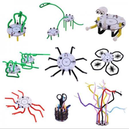 디바이스마트,오픈소스/코딩교육 > 아두이노 > 아두이노 교육용키트,,101 Straw DIY for kids Robots Robots Smart Lite Voice Control Touch educational toy robot,Products: 101 DIY Robot straw material: straw + electronic components