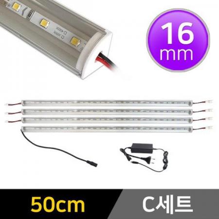 디바이스마트,LED/LCD > LED 인테리어조명 > LED BAR,그린맥스,16mm형 12V LED바 50cm 4개+어댑터 세트,국산 LED바와 어댑터 세트상품입니다. / 전압 : 12V / 길이 : 50cm / LED바 갯수 : 4개