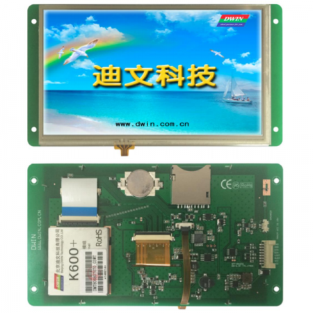 디바이스마트,LED/LCD > LCD COLOR > 칼라터치 LCD패널 > 8인치 컬러터치 LCD패널,DWIN,[DWIN] DMT80480T070_03WT ( 7.0인치 800xRGBx480, 65K Colors, DGUS LCM),7.0" 4선 저항막 터치 스크린 / 800x480 / DGUS 간편 프로그램 / 음성 재생 기능