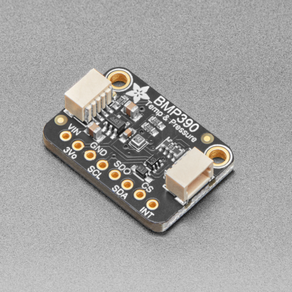 디바이스마트,MCU보드/전자키트 > 센서모듈 > 기압/무게/로드셀/Flex > 대기압/수압센서,Adafruit,Adafruit BMP390 - Precision Barometric Pressure and Altimeter - STEMMA QT / Qwiic [ada-4816],BMP390 -정밀 기압 및 고도계 /  I2C 또는 SPI 사용 가능 / 상대 정확도: ± 3 파스칼 / 웨어러블, 해발 높이 추적하는 프로젝트에 사용 가능