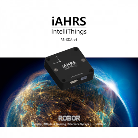 디바이스마트,MCU보드/전자키트 > 센서모듈 > IMU/AHRS(9축 이상),로버,IntelliThings iAHRS (RB-SDA-v1),iAHRS센서는 주행 및 이동, 비행체 등의 자세 각도를 측정하고, 모션 정보를 검출하기 위한 관성항법장치입니다.