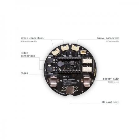 디바이스마트,오픈소스/코딩교육 > 아두이노 > 아두이노 정품 보드/쉴드/키트,Arduino,Arduino MKR IoT Carrier,ABX00047 / 디스플레이 및 압력센서(LPS22HB), IMU(LSM6DS3), 온습도(HTS221), 터치센서, 부저, 릴레이 등 IoT 프로젝트에 활용할 수 있는 부품들을 내장하여 아두이노 MKR(와이파이,LoRa,블루투스 등)만 연결하면 IoT 통합 컨트롤러로 활용할 수 있는 제품