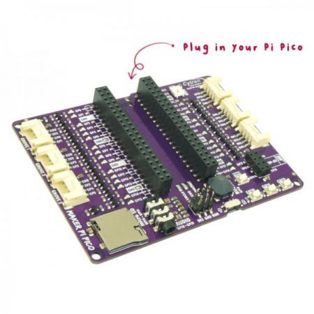 디바이스마트,오픈소스/코딩교육 > 라즈베리파이 > 라즈베리파이 확장보드/HAT,Cytron,Maker Pi Pico Base (without Pico): Simplifying Pi Pico for Beginners [MAKER-PI-PICO-NB],초보자를 위한 Maker Pi Pico Base / 라즈베리파이 피코 미포함 / STEM 및 로봇 프로젝트용 보드