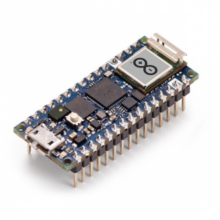 디바이스마트,오픈소스/코딩교육 > 아두이노 > 정품보드/쉴드/키트,Arduino,Arduino Nano RP2040 Connect with headers,ABX00053 / 아두이노 폼팩터 + 라즈베리파이 RP2040 칩셋 / 듀얼코어 ARM Cortex M0+ (최대 133MHz) / 264KB SRAM, 16MB Flash / WiFi + BLE v4.2(u-blox NINA-W102) 및 6축 IMU(LSM6DSOXTR), 마이크로폰(MP34DT05) 내장 / 아두이노 클라우드(Arduino Cloud) 호환 가능 / 작동 전압 : 3.3V / 18 mm x 45 mm