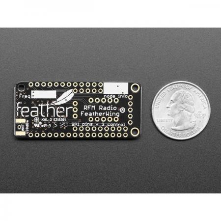 디바이스마트,MCU보드/전자키트 > 통신/네트워크 > RF/LoRa,Adafruit,Adafruit LoRa Radio FeatherWing - RFM95W 433 MHz - RadioFruit [ada-3232],adafruit Feather 호환, Featherwing 시리즈 / RFM95 @ 433 MHz 버전 - Europe ITU 1 license-free ISM / SX127x LoRa® 기반(SPI 통신) / Feather ESP8266, Teensy 3 Feather, Feather 32u4 and Feather M0 series 호환 확인 완료 / 51.0mm x 22.8mm x 3.8mm