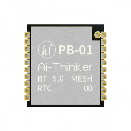 디바이스마트,MCU보드/전자키트 > 통신/네트워크 > 블루투스/BLE,Ai-Thinker,PB-01 저전력 BLE5.0 모듈,BLE5.0 기반 / 칩셋 :  TG7100B / 공급 전압 : 2.7~3.6V / 주파수 범위 : 2400~2483.5Mhz / 크기 : 12.2*18.6*2.3(±0.2)mm