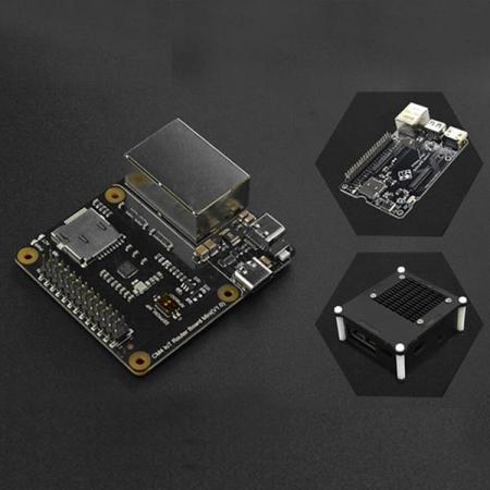 디바이스마트,MCU보드/전자키트 > 통신/네트워크 > 이더넷,DFROBOT,Raspberry Pi CM4 IoT Router Carrier Board Mini with Case and PiTray mini [DFR0767-2],호환 모듈: Raspberry Pi Compute Module 4 시리즈 / 저장 카드: microSD 슬롯(eMMC가 없는 모듈만 지원) / GPIO: Raspberry Pi와 호환되는 26Pin GPIO /전원 공급 장치: USB-C 5V/3A /  작동 온도: 0℃~80℃