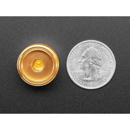 디바이스마트,스위치/부저/전기부품 > 지원부품 > 노브,Adafruit,Anodized Aluminum Machined Knob - Gold - 20mm Diameter [ada-5531],고급스럽게 가공된 금색 알루미늄 노브 / 미끄럼 방지 처리 / 양극 산화 코팅