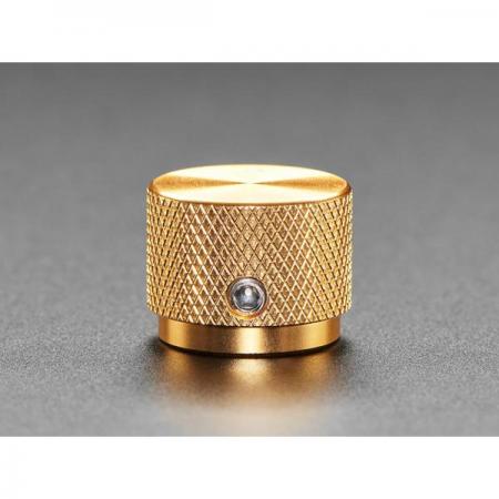 디바이스마트,스위치/부저/전기부품 > 지원부품 > 노브,Adafruit,Anodized Aluminum Machined Knob - Gold - 20mm Diameter [ada-5531],고급스럽게 가공된 금색 알루미늄 노브 / 미끄럼 방지 처리 / 양극 산화 코팅