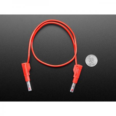 디바이스마트,계측기/측정공구 > 전기/전자 계측기 > 액세서리,Adafruit,Retractable Stacking Banana Plug Cable - Red 0.5 meter long [ada-5471],개폐식 바나나 플러그 케이블 / 빨강색 / 길이 : 50cm