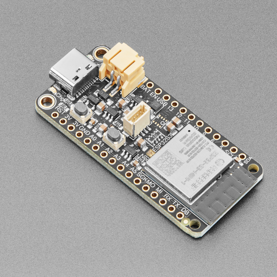 Adafruit ESP32-S3 Feather with 4MB Flash 2MB PSRAM - STEMMA QT / Qwiic [ada-5477]