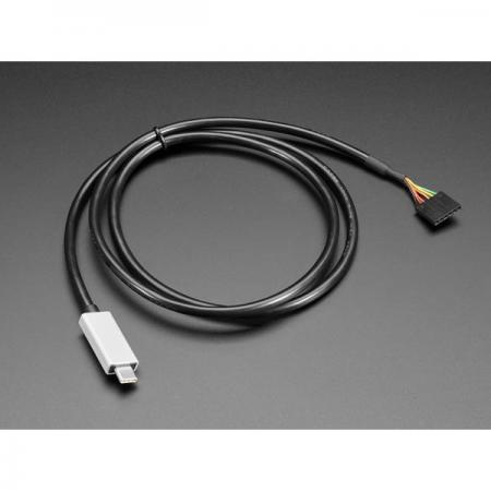 디바이스마트,MCU보드/전자키트 > 개발용 장비 > USB/RS232/RS485 컨버터,Adafruit,FTDI Serial TTL-232 USB Type C Cable - 5V Power / 3.3V Logic [ada-4364],FTDI FT232R / USB C to TTL-232 직렬 케이블 / 5V Power / 3V Logic  / 길이 : 1m