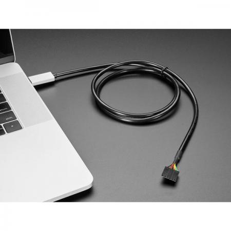 디바이스마트,MCU보드/전자키트 > 개발용 장비 > USB/RS232/RS485 컨버터,Adafruit,FTDI Serial TTL-232 USB Type C Cable - 5V Power / 3.3V Logic [ada-4364],FTDI FT232R / USB C to TTL-232 직렬 케이블 / 5V Power / 3V Logic  / 길이 : 1m