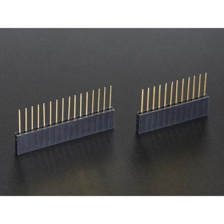 디바이스마트,커넥터/PCB > 핀헤더/IC 소켓 > 핀헤더소켓 > 2.54mm pitch 헤더소켓,Adafruit,Stacking Headers for Feather - 12-pin and 16-pin female headers [ada-2830],Feather용 스태킹 헤더 / 12핀, 16핀 암헤더