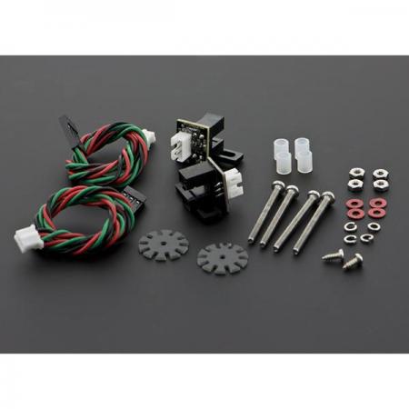 디바이스마트,기계/제어/로봇/모터 > 모터류 > DC모터 > 엔코더모터,DFROBOT,Gravity: TT Motor Encoders Kit [SEN0038],전압:+5V / 현재: 