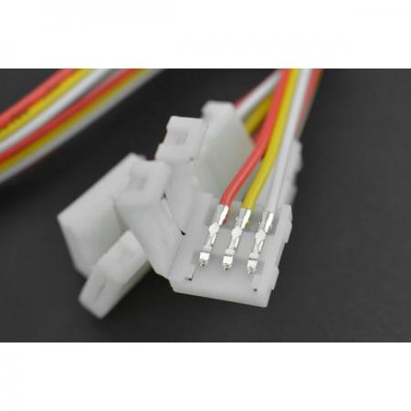 디바이스마트,케이블/전선 > 어셈블리 케이블 > 특수 커넥터 케이블,DFROBOT,3-Pin LED Strip Connector Cable-Single Head (5PCS)[FIT0865],LED 스트립 폭: 10mm / 철사 길이: 20cm / 작동 온도: -45℃~+105℃ / LED 스트립 두께: 0.2mm-0.3mm