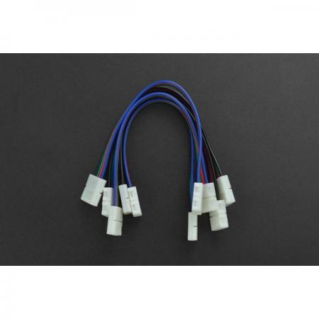 디바이스마트,케이블/전선 > 어셈블리 케이블 > 특수 커넥터 케이블,DFROBOT,4-Pin LED Strip Connector Cable (5PCS)[FIT0864],LED 스트립 폭: 10mm / LED 스트립 두께: 0.2mm-0.4mm / 작동 온도: -45℃~+105℃ / 4핀 커넥터