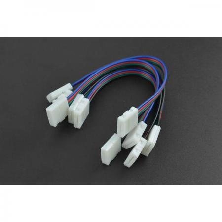 디바이스마트,케이블/전선 > 어셈블리 케이블 > 특수 커넥터 케이블,DFROBOT,4-Pin LED Strip Connector Cable (5PCS)[FIT0864],LED 스트립 폭: 10mm / LED 스트립 두께: 0.2mm-0.4mm / 작동 온도: -45℃~+105℃ / 4핀 커넥터