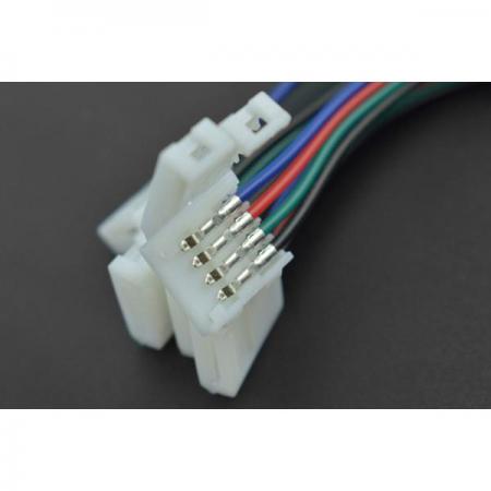 디바이스마트,케이블/전선 > 어셈블리 케이블 > 특수 커넥터 케이블,DFROBOT,4-Pin LED Strip Connector Cable (5PCS)[FIT0864],LED 스트립 폭: 10mm / LED 스트립 두께: 0.2mm-0.4mm / 작동 온도: -45℃~+105℃ / 4핀 커넥터