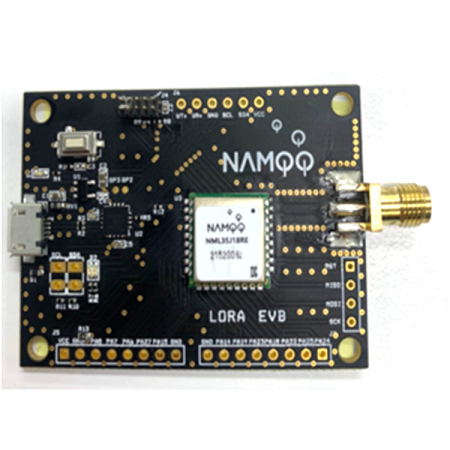 디바이스마트,MCU보드/전자키트 > 통신/네트워크 > RF/LoRa,Namoo,KC인증 LoRa Module - NML35,Microchip의 SAMR35(MCU + LoRa Transceiver) 원칩 솔루션 탑재 / TXCO, RTC 를 별도로 탑재하여 제품 성능 극대화 / LoRa 외 MCU 기능으로 활용 가능 / 초소형 사이즈의 모듈